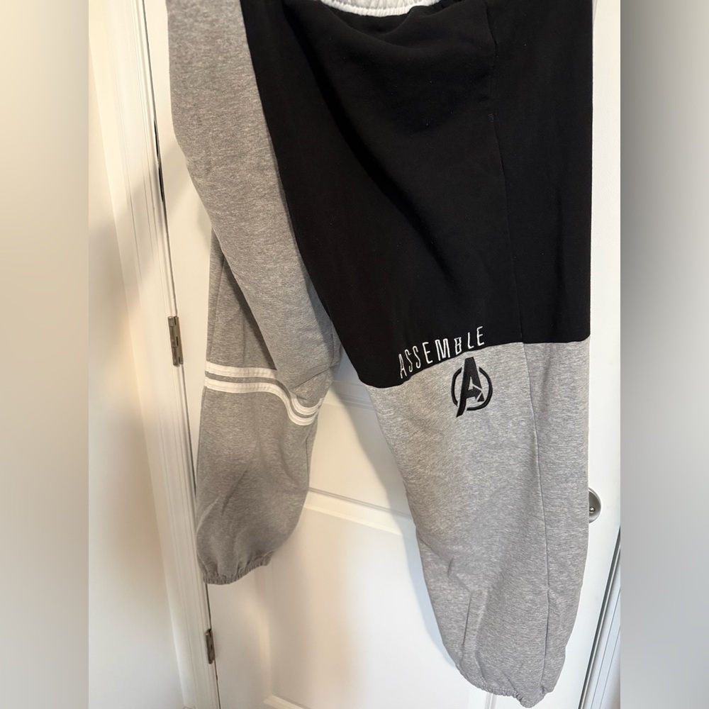 Avengers Black and Gray Joggers